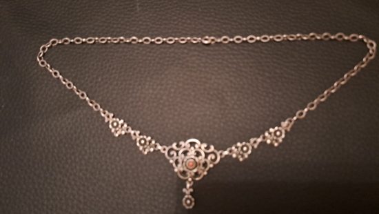 Silbernes Trachtencollier