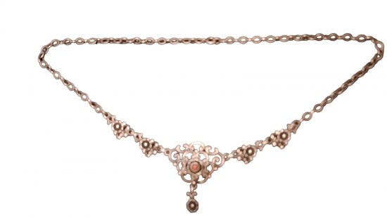 Silbernes Trachtencollier