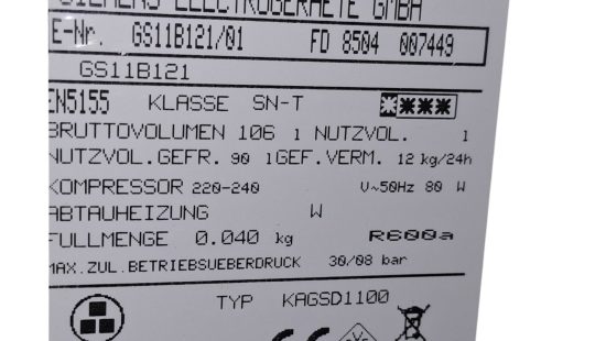 Tiefkühlschrank