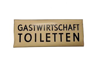Historisches Blechschild