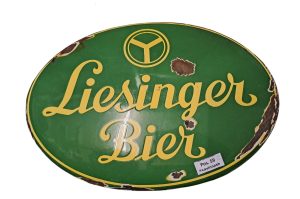 Historisches Blechschild