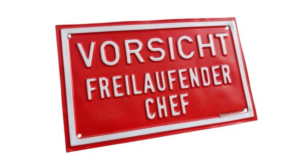 Metallschild