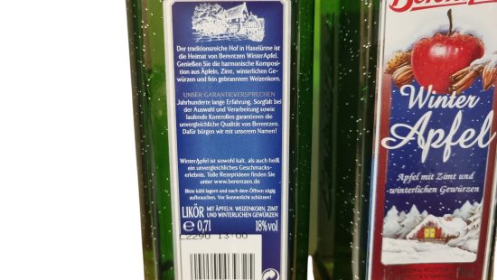 Winter Apfel Likör