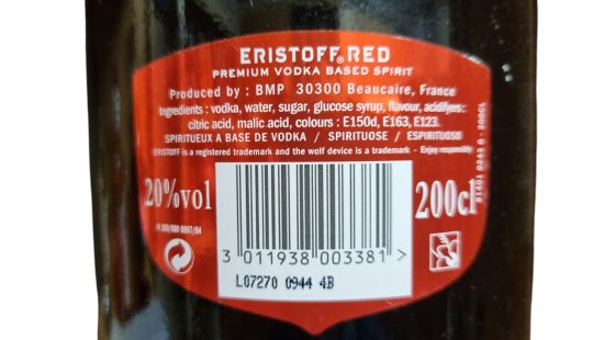 Vodka Eristoff Red