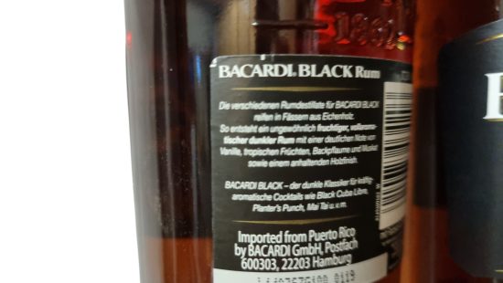 Bacardi black