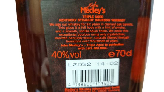 John Medleys Whisky