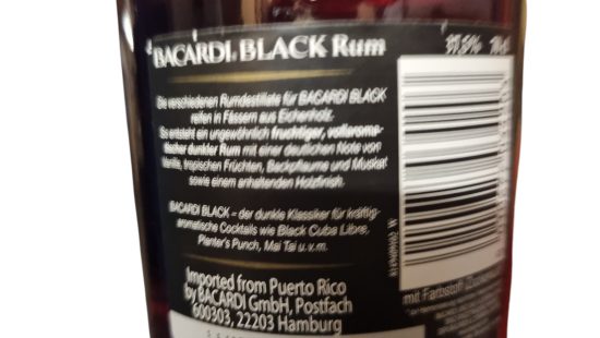 Bacardi Black 
