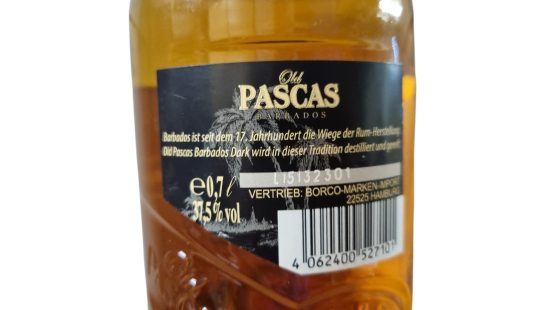Old Pascas Rum