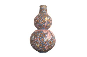 Asiatische Fayence Vase 8 WZ