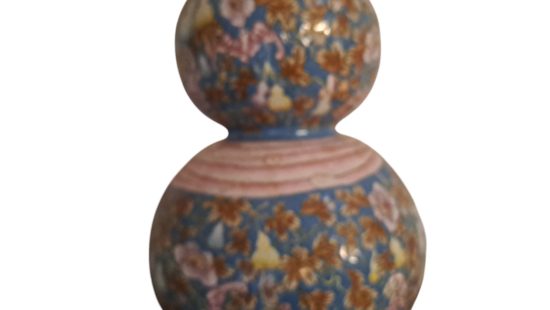 Asiatische Fayence Vase 8 WZ