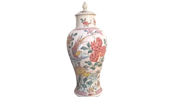 Asiatische Deckelvase 8 WZ