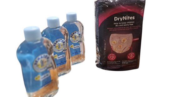 Windelhöschen und Babyöl