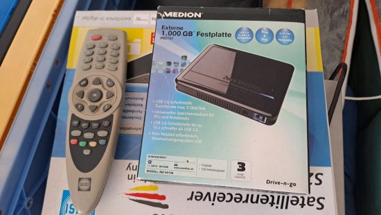 Receiver und Festplatte