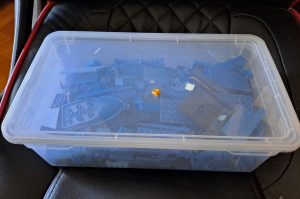 Legoteile blau