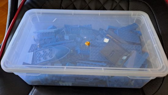 Legoteile blau