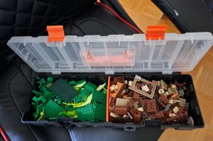 Legoteile grün, braun