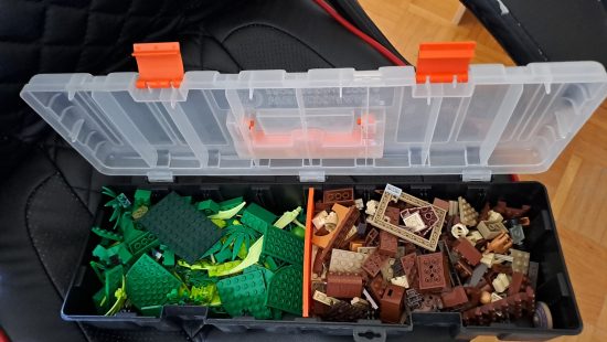 Legoteile grün, braun