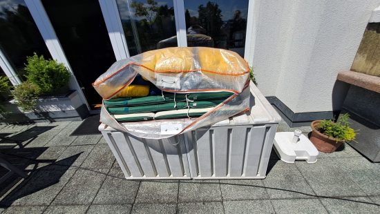 Sitzauflagen mit Truhe