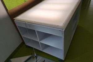Fahrbaren Auflichttisch EG