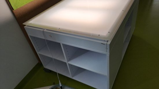 Fahrbaren Auflichttisch EG
