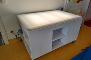 Fahrbarer Auflichttisch OG