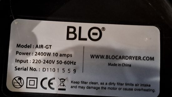 BLO AIR-GT Car Dryer