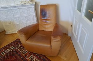 Designer Lederfauteuil 