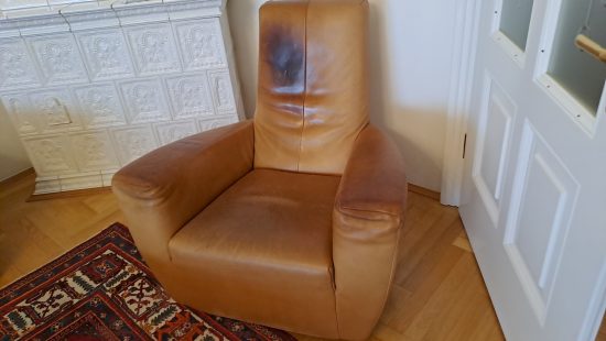 Designer Lederfauteuil 