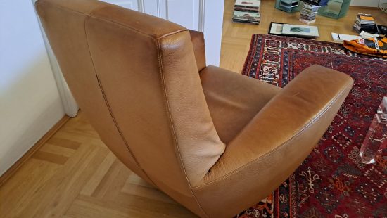 Designer Lederfauteuil 