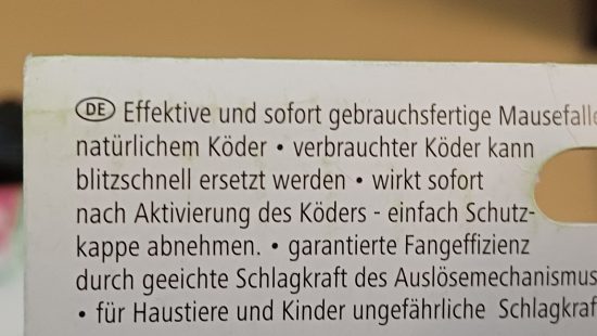 Mäusefallen