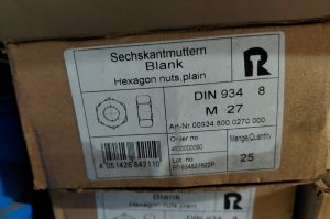 Sechskantmuttern blank