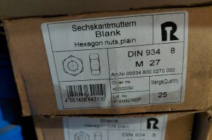 Sechskantmuttern blank