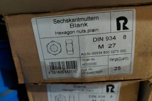 Sechskantmuttern blank