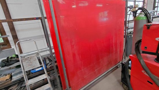 Fahrbare Schweißwand