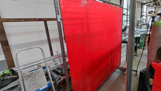 Fahrbare Schweißwand