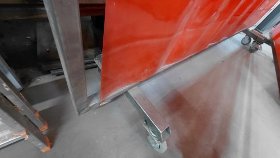 Fahrbare Schweißwand