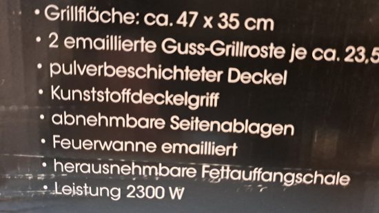 Elektrischer Tischgrill