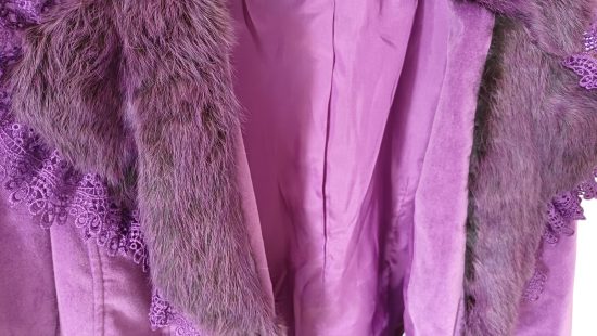 Jacke mit Echtpelzbesatz