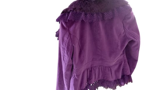 Jacke mit Echtpelzbesatz