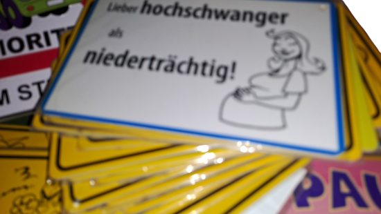 Geburtstagsschilder