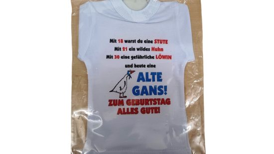 Flaschenshirts mit Ständer