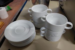 Suppenschalen mit Unterteller L