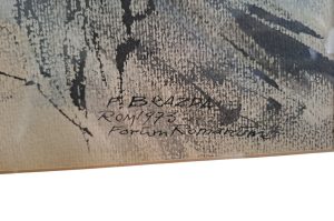 Aquarellisierte Zeichnung