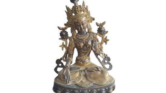 Asiatische Bronzestatue