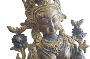 Asiatische Bronzestatue