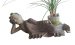Asiatische Holzstatue