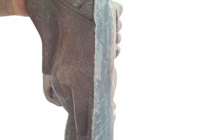 Asiatische Holzstatue