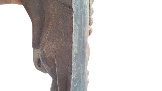 Asiatische Holzstatue