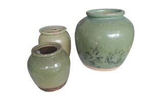 Asiatische Keramiktöpfe