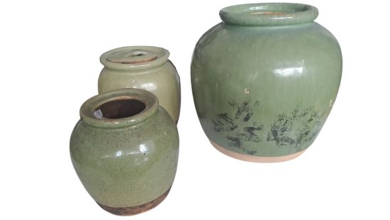 Asiatische Keramiktöpfe
